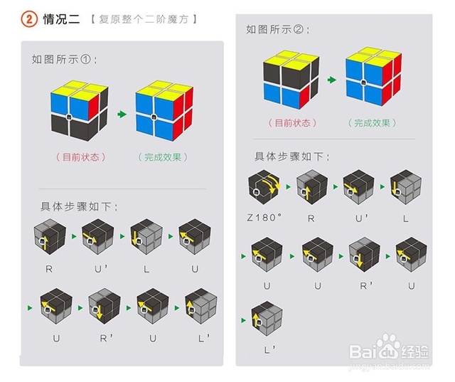 二阶魔方教程一步一步图解法